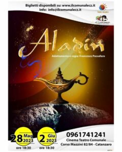 La magia di “Aladin” domani al Teatro Comunale di Catanzaro