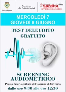 Il 7 e l’8 giugno a Soverato screening audiometrici gratuiti