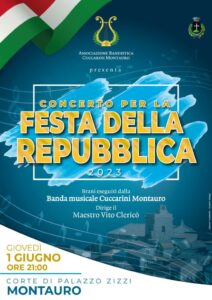 Stasera a Montauro un concerto per la Festa della Repubblica