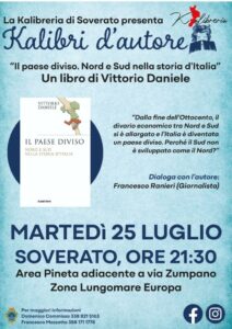 Martedì 25 luglio a Soverato la presentazione del libro “Il paese diviso. Nord e Sud nella storia d’Italia”
