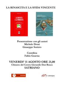 Presentazione dei libri di Drosi e Soriero a Satriano: un viaggio tra rinascita e sfide vincenti