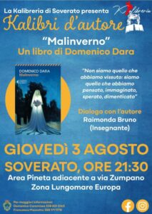 Giovedì 3 agosto a Soverato serata imperdibile con Domenico Dara e il suo Astolfo Malinverno