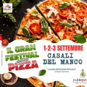 Festival della Pizza a Casali del Manco dall’1 al 3 settembre