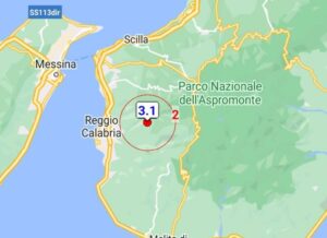 Scossa di terremoto in provincia di Reggio Calabria
