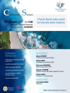 Venerdì 24 novembre la conferenza stampa “I Parchi Marini nella realtà territoriale della Calabria”