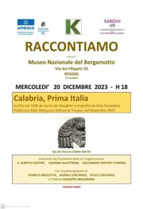 Mercoledì 20 dicembre a Reggio Calabria la presentazione del libro “Calabria la prima Italia”
