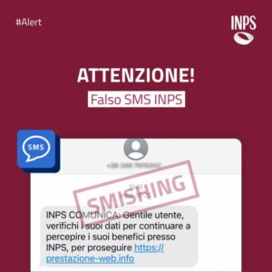 Allerta in rete della Polizia Postale: sms truffa provenienti da un falso mittente Inps