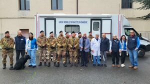 Donazione di sangue dell’Esercito in Calabria