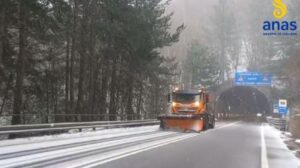 Anas in azione in Calabria nei tratti stradali interessati da precipitazioni nevose