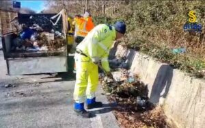Cooperazione Anas e Comune di Chiaravalle nella lotta al degrado causato dai rifiuti abbandonati lungo la Trasversale delle Serre