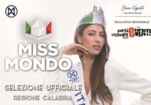 Jasmine Hassid vince la selezione ufficiale di Miss Mondo Calabria