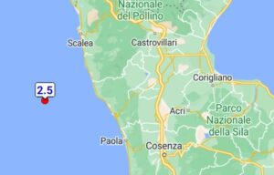 Scossa di terremoto sulla Costa Calabra nord occidentale