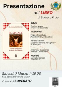 Soverato, giovedì 7 marzo la presentazione del libro “Il maiale: Storia tradizioni e ricette di Calabria”