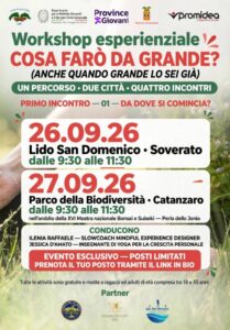 Cosa farò da grande? (anche quando grande lo sei già): a Catanzaro e Soverato al via il percorso di Mindfulness e orientamento del progetto Orizzonte Giovane