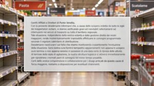 Sciopero dei trasportatori, l’allarme arriva nei discount calabresi: consegne bloccate e rischio scaffali vuoti