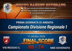 Esordio amaro per il Nuovo Basket Soverato: la Vis Reggio Calabria passa 86-74